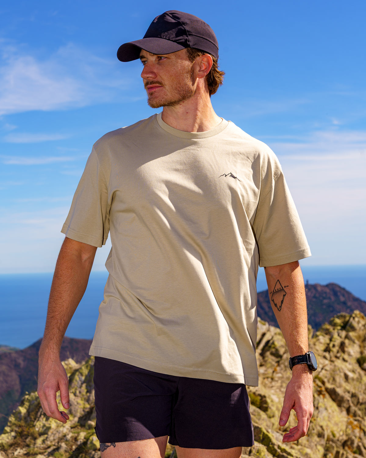 T-shirt en coton bio Made To Explore – Stone