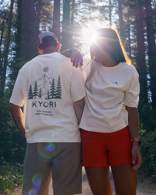T-shirt en coton bio Made To Explore – Natural raw