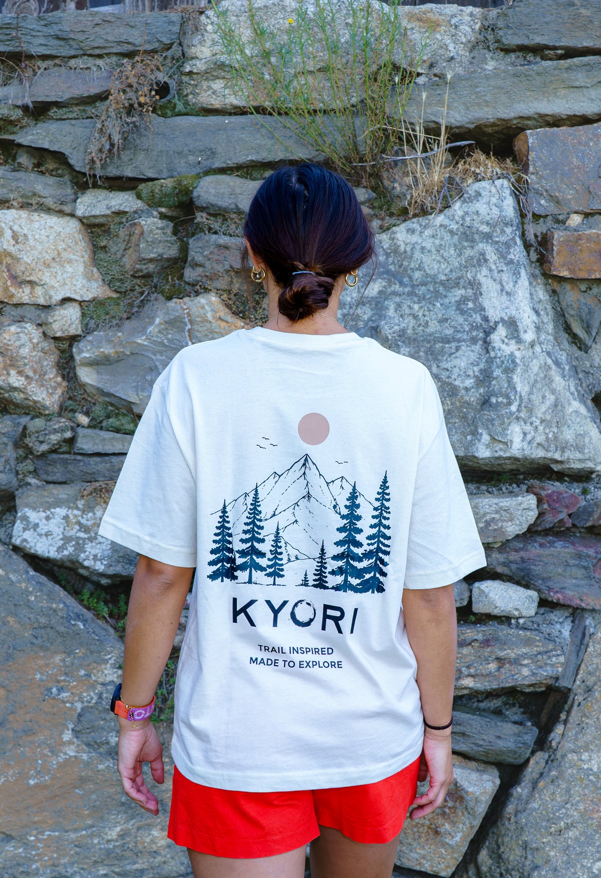 T-shirt en coton bio Made To Explore – Natural raw