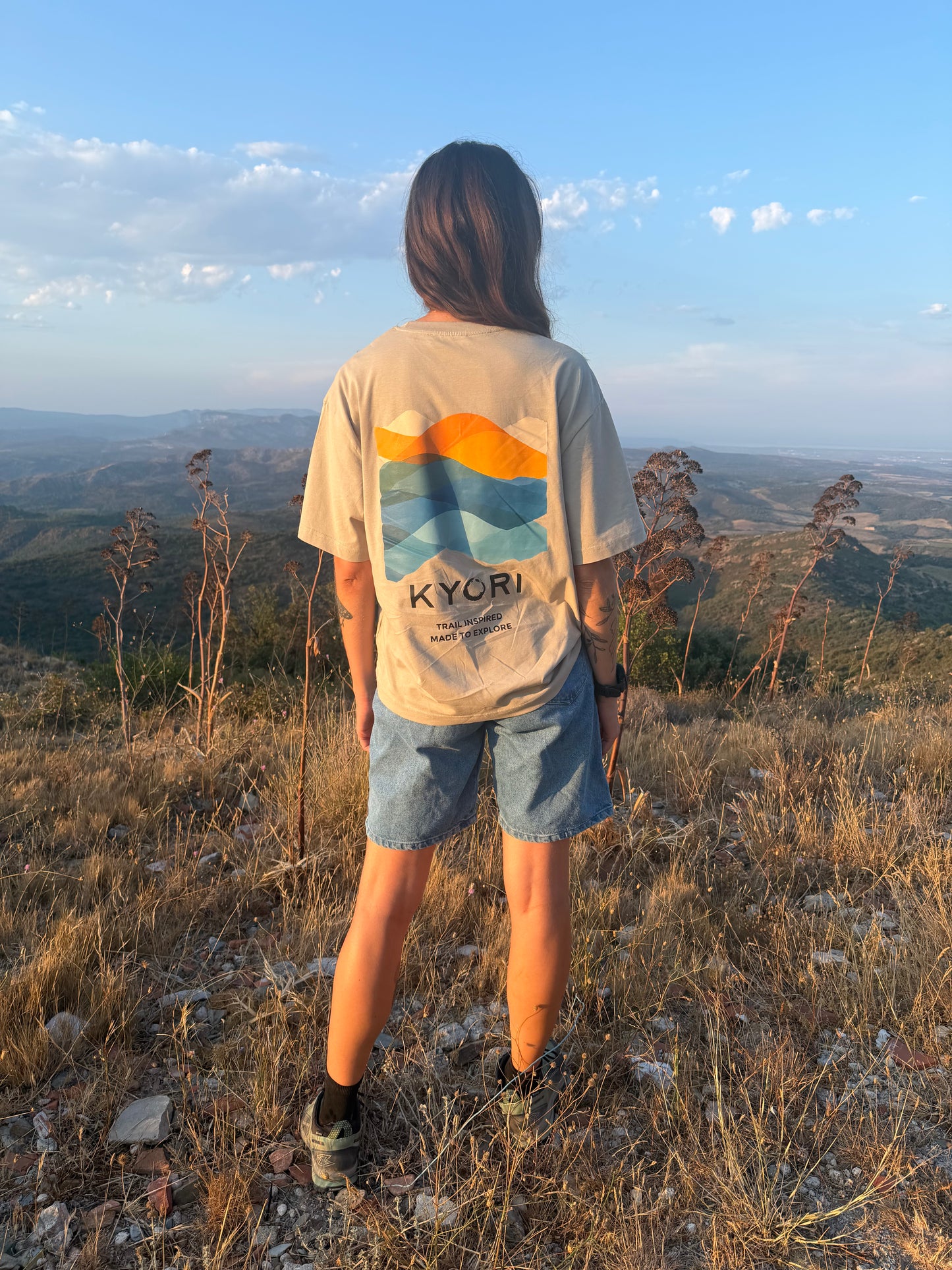 T-shirt en coton bio Made To Explore – Stone