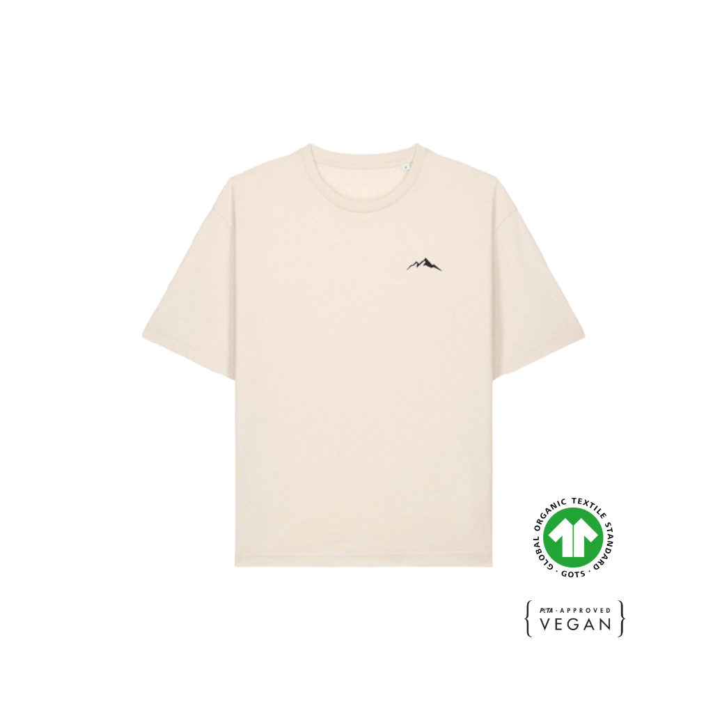 T-shirt en coton bio Made To Explore – Natural raw